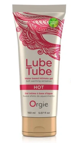 Orgie Lube Tube Hot - согревающий лубрикант на водной основе, 150 мл - sex-shop.ua