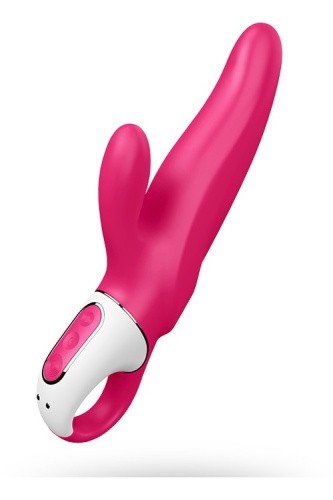Satisfyer Vibes Mr. Rabbit - вишуканий вібратор-кролик, 22х4.2 см (рожевий)