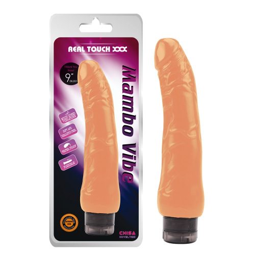 Real Touch XXX Mambo Vibe 9" - Вибратор реалистичный, 22,5 см (телесный) - sex-shop.ua