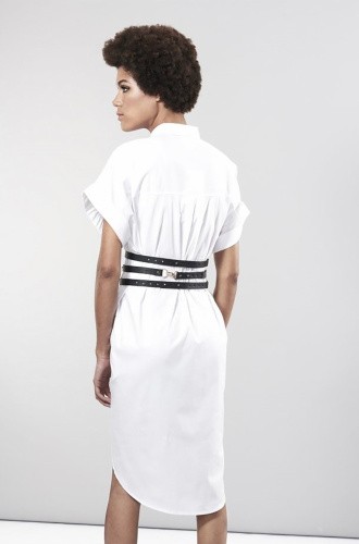 Bijoux Indiscrets Maze - Wide Belt and Restraints Black - Портупея-пояс