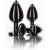 Taboom - S Butt Plug With Diamond Jewel - Анальна пробка, 7.2х2.7 см (чорний)