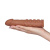 LoveToy Pleasure X-Tender Penis Sleeve Brown Add 2 - Насадка на член, +5 см (коричневый)