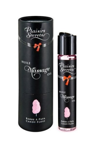 Plaisirs secrets Candy Floss съедобное массажное масло с вкусом сахарной ваты, 59 мл