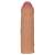 LoveToy Revolutionary Silicone Nature Extender - Силіконова насадка-подовжувач, +2.5 см (тілесний) - купити в Україні | Секс шоп SEX-SHOP.ua