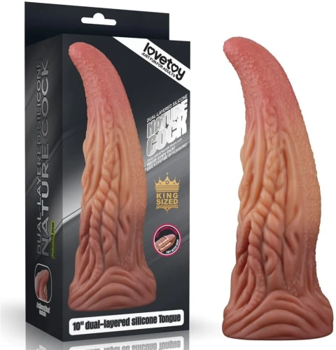 Фалоімітатор Dual-Layered Silicone Tongue 10