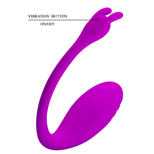 LyBaile Pretty Love Catalina Remoste Stimulator - мощное смарт виброяйцо, 10х3.1 см (фиолетовый)