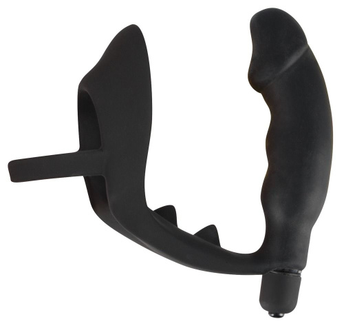 Ерекційне кільце з анальною пробкою Black Velvets Ring & Vibro Plug - купити в Україні | Секс шоп SEX-SHOP.ua