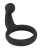 Black Velvets Cock RIng - Эрекционное кольцо со стимулятором простаты, 4.5 см (чёрный)