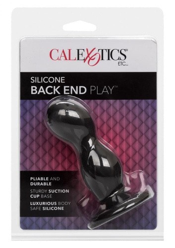 CalExotic Back End Play - Анальная пробка с присоской, 11x4 см (чёрный) - sex-shop.ua