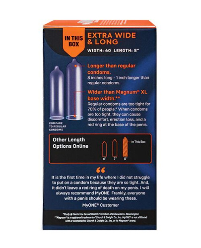 MyONE Extra Wide & Long, 10 шт