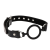 Taboom Open Ring Gag - силиконовый кляп-кольцо, (черный)