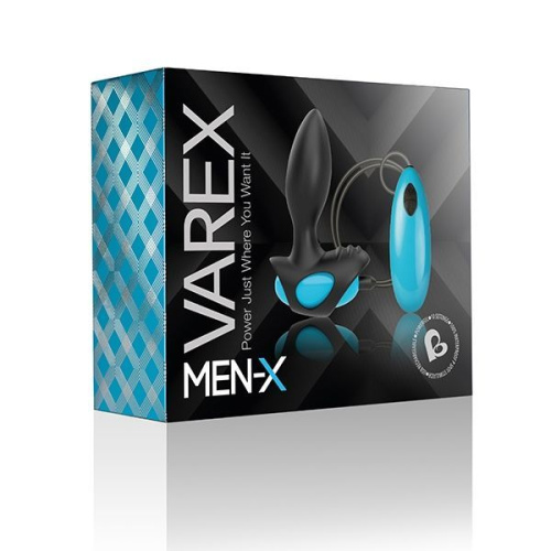 Rocks Off Men-X Varex - анальная вибропробка с выносным пультом, 7.5х3 см - sex-shop.ua