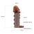 Brave Men Penis Sleeve Flesh - Удлиняющая насадка на пенис, 14 см (телесный)