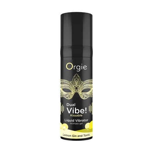 Жидкий вибратор Orgie Dual Vibe, 15 мл (лимонный джин-тоник)