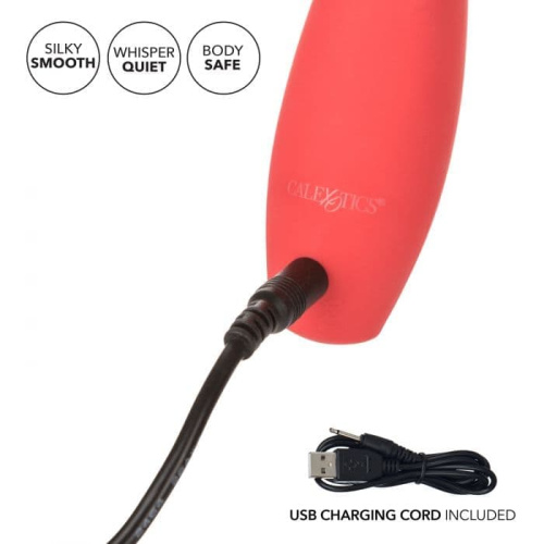 CalExotics Red Hot Flare  - клиторальный вибратор, 11,5х3,25 см