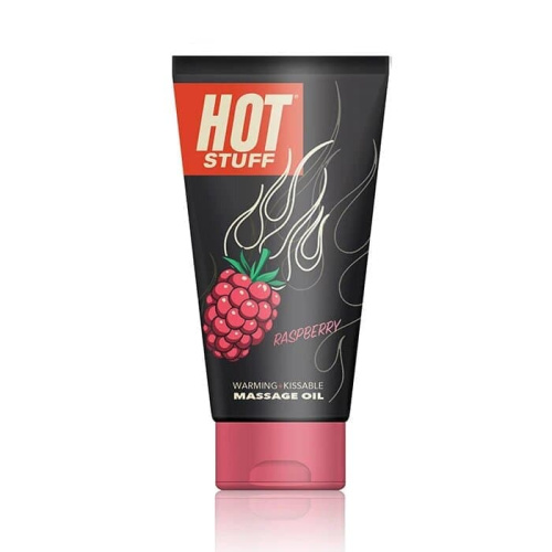 Topco Sales Hot Stuff Warming Oil Raspberry-масажне масло на водній основі з ароматом малини, 177 мл