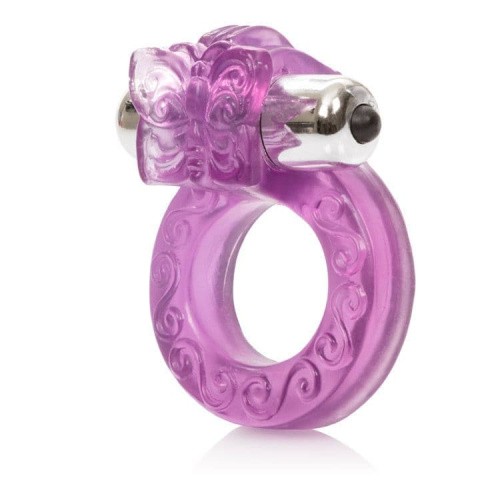 CalExotic Intimate Butterfly Ring - виброкольцо, 3 см (фиолетовый)
