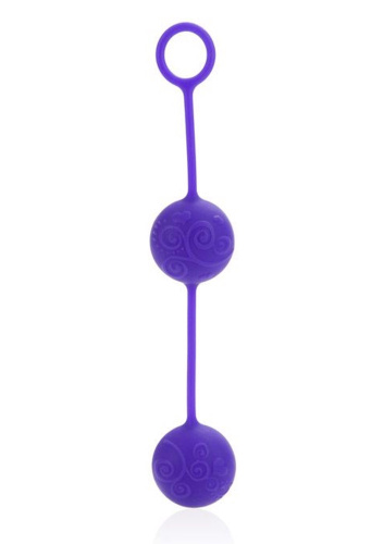 California Exotic Posh Silicone O Balls - Вагинальные шарики, 17,7 см (фиолетовый)