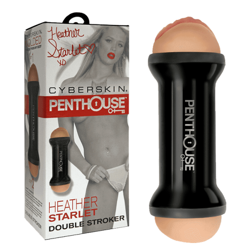Penthouse® Double Sided Stroker, Heather Starlet - двухсторонний мастурбатор, 22.2х7.6 см (телесный) - sex-shop.ua