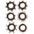 Набір ерекційних кілець Linx Tickler Set Textured Ring Smoke - купити в Україні | Секс шоп SEX-SHOP.ua