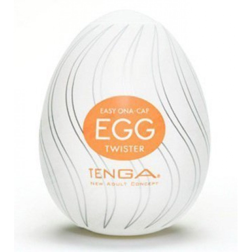 Tenga Egg Twister - Мастурбатор-яйце, 5х4. 5 см (помаранчевий)