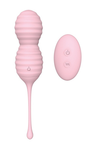 Dream Toys Beehive - Вагінальні кульки з дистанційним пультом, 8х3 см (рожевий)