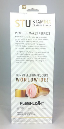 Fleshlight Stamina Training Unit (Fleshlight STU) мастурбатор тренажер мужской выносливости, 22.8х1.7 см