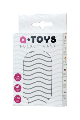 Toyfa A-Toys Pocket Wavy - Мастурбатор, 7.8 см (растягивается до 30 см)
