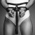 Bijoux Indiscrets Maze - Wide Belt and Restraints Black - Портупея-пояс