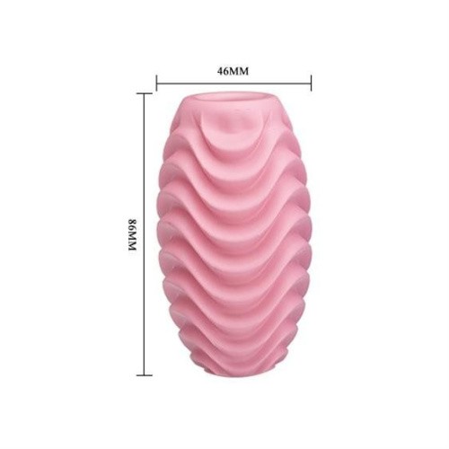 Pretty Love Passionate Double Sided Egg Masturbator - Мастурбатор, 8,6 х4. 6 см (рожевий)