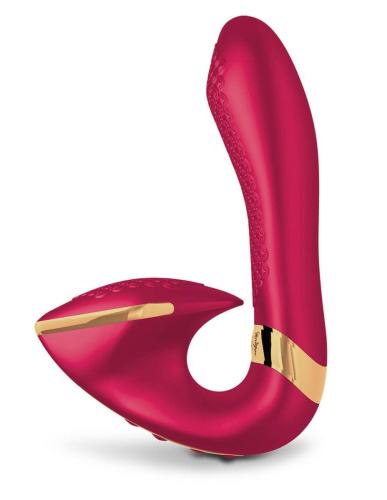 Shunga - Soyo Intimate Massager - Вибратор, 17х3.7 см (малиновый)