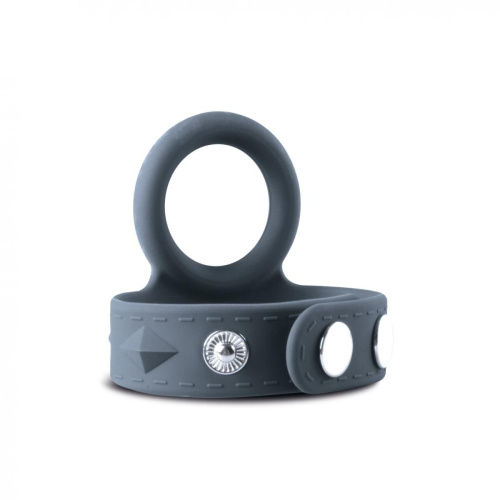 Boners Cock & Ball Strap - Эрекционное кольцо , S/M (серый)