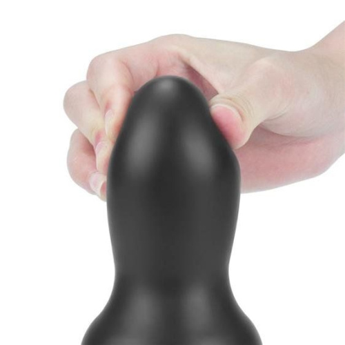 LoveToy King Sized Vibrating Anal Rammer 7" - Анальная пробка, 16х7 см (черный)