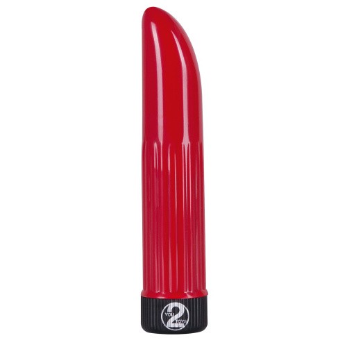 Orion Ladyfinger Red - Классический пластиковый вибратор, 13х2.5 см (красный) - sex-shop.ua