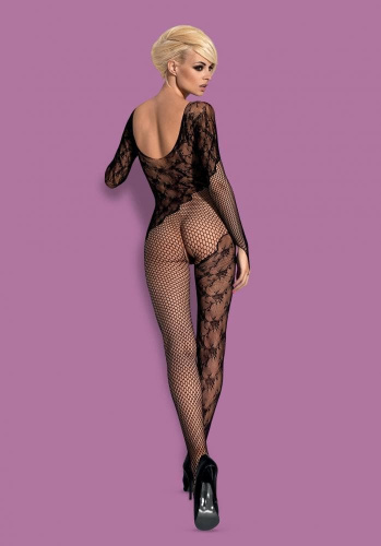 Obsessive F210 - Незвичайний бодістокінг, XL/XXL (чорний) - купити в Україні | Секс шоп SEX-SHOP.ua