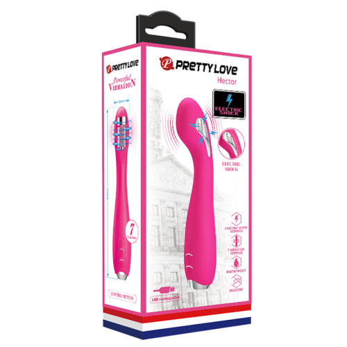 Pretty Love Hector Pink - Стимулятор G-точки с электростимуляцией, 19,5х3.2 см см (розовый)