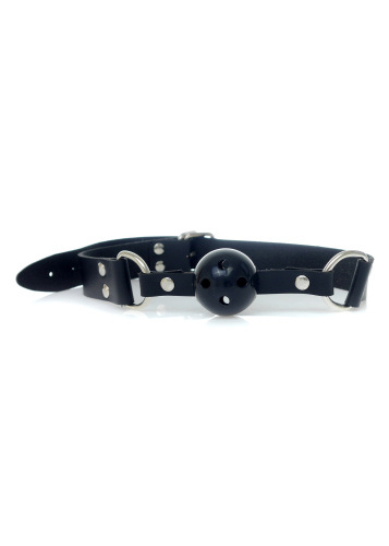 Ball Gag Black - Fetish Boss Series - Кляп з отворами (чорний) - купити в Україні | Секс шоп SEX-SHOP.ua
