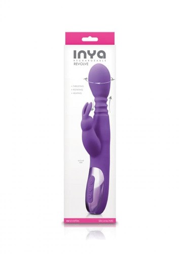 NS Novelties Inya Revolve - вибратор кролик с аккумулятором, 11.4х4 см (фиолетовый) - sex-shop.ua
