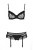 Passion Lovelia Set - Комплект белья, S/M (чёрный)