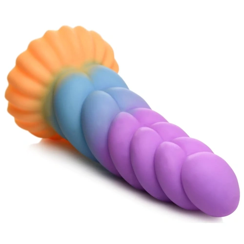 Creature Cocks Mystique Silicone Unicorn Dildo - фантазийный фаллоимитатор в форме рога Единорога, 21х6 см