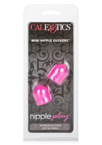California Exotic Novelties Mini Nipple Suckers Pink - Вакуумні присоски для сосків, 2х2.5 см (розовый)