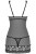 Комплект Obsessive 856-CHE-1 chemise (S/M)
