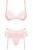Obsessive Heartina set  - Комплект секси белья: бюст, трусики и пояс для чулок, S/M (розовый)