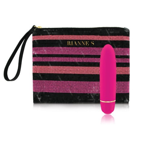 Rianne S Classique Vibe - Мини-вибратор на 7 режимов, 12х2 см (ярко розовый) - sex-shop.ua