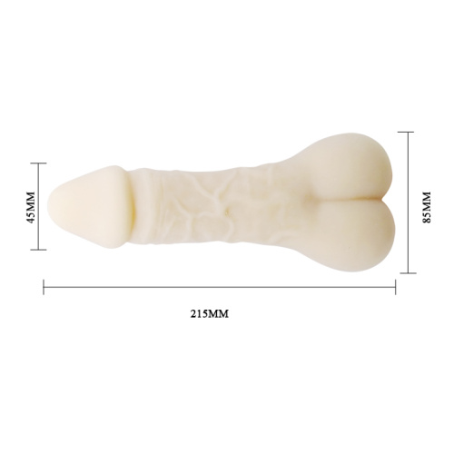 Real Body Two In One - насадка на член - мастурбатор 2-в-1, 20х4 см