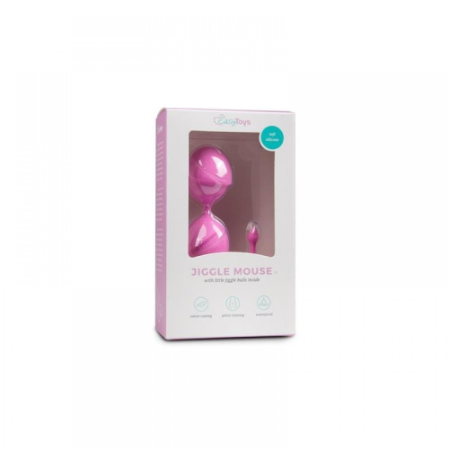 EasyToys Jiggle Mouse - Вагинальные шарики, 19,5 см (розовый) - sex-shop.ua