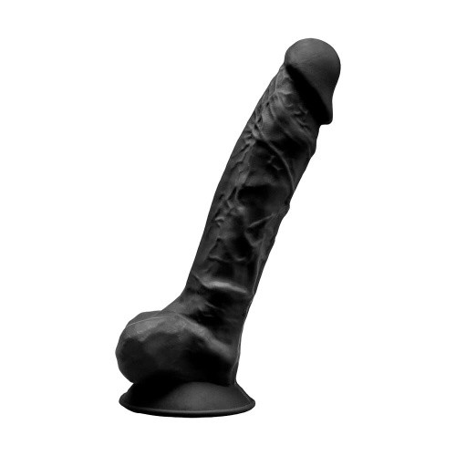 SilexD Tomas Black Model 1 - двухслойный фаллоимитатор, 19х4,9 см. (чёрный) - sex-shop.ua