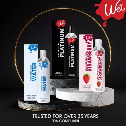 Лубрикант на силиконовой основе Wet Pure Platinum, 236 мл - sex-shop.ua