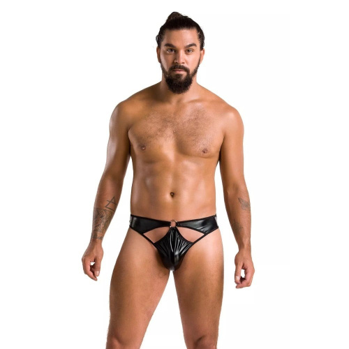 Passion - 033 THONG PAUL black - Сексуальные мужские стринги, S/M
