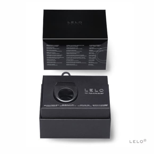 Lelo Tor 2 - Эрекционное кольцо с вибрацией, 6х2.9 см (черное) - sex-shop.ua